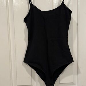 Adjustable Tank Bodysuit Black NEW